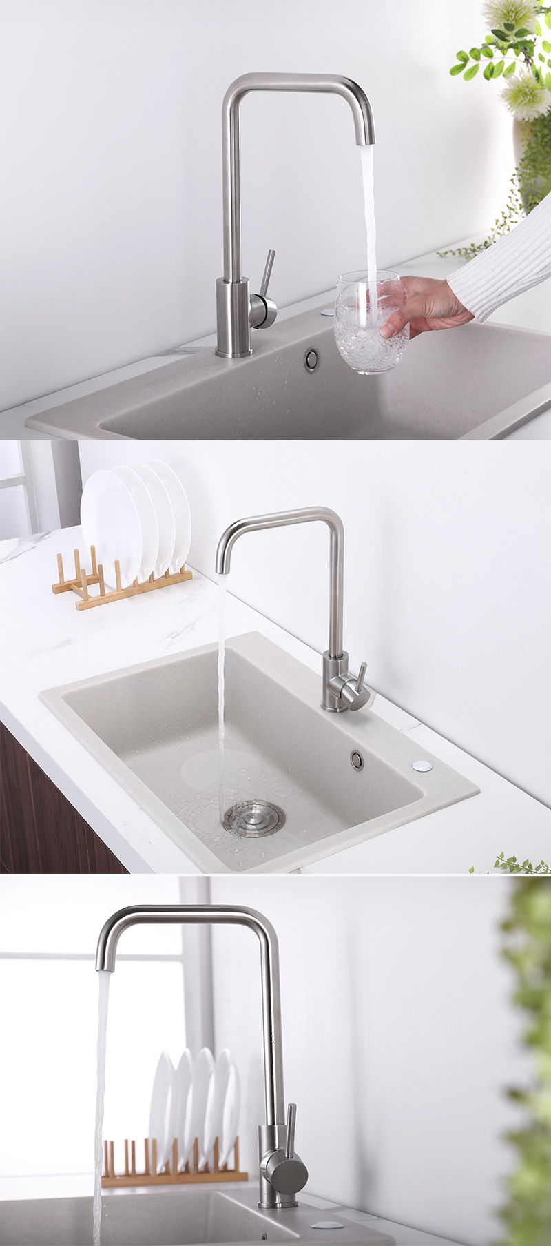 304 Stainless Steel Sink Faucet 304 Stainless Steel Sink Faucet