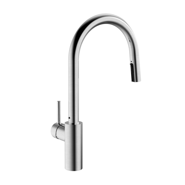 304 Stainless Steel Brushed Nickel Kitchen Faucet with Pull Down Sprayer