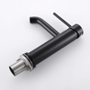 CUPC Certified High Quality 304 Stainless Steel Matte Black Bathroom Single Handle Basin Faucet