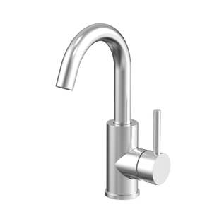 304 Stainless Steel Brushed Bathroom Small Three-way Basin Faucet