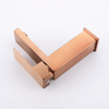 CUPC Certified High Quality 304 Stainless Steel Copper Rose Gold Square Single Handle Bathroom Basin Faucet