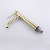 CUPC Certified High Quality 304 Stainless Steel Brushed Gold Bathroom Basin Tall Waist Faucets