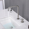 304 Stainless Steel Brushed Gold Separate Handle Bathroom Sink Faucets