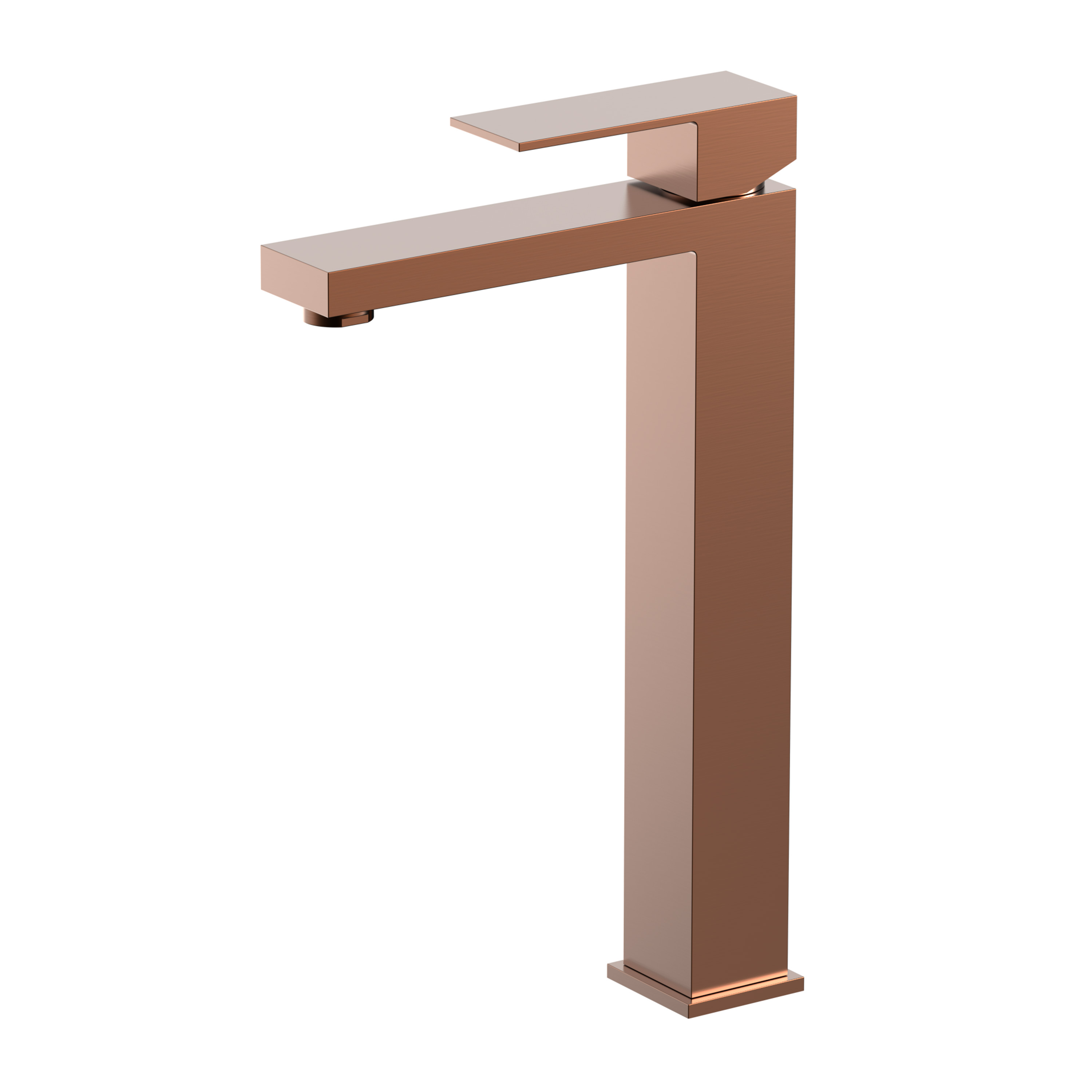 Square Rose Gold Stainless Steel Sink Faucet