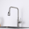 Modern 304 Stainless Steel Chrome Touch Sensor Pull Down Kitchen Sink Faucet