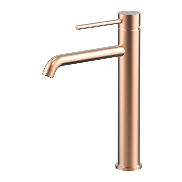 CUPC Certified High Quality 304 Stainless Steel Copper Rose Gold Bathroom Basin Tall Waist Faucets