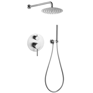 CUPC High Quality 304 Stainless Steel chrome Wall Mounted Bathroom Concealed Mixer Shower Set