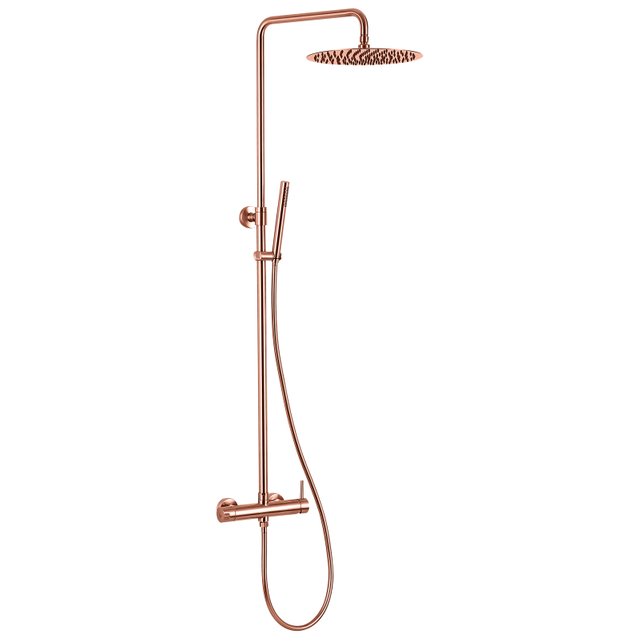Modern 304 Stainless Steel copper rose gold Bathroom Shower Set