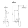 Modern 304 Stainless Steel copper rose gold Bathroom Thermostatic Shower Mixer Set