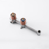 Modern 304 Stainless Steel Rose Gold Wall Mounted Bathroom Concealed Tub Shower Faucet Set