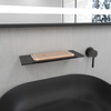 304 Stainless Steel Black Wall Mount Bathroom Waterfall Faucet