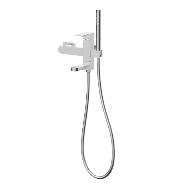 Luxury 304 Stainless Steel Brushed Nickel Wall Mounted Shower Faucet Set