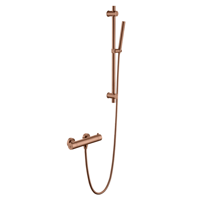 304 Stainless Steel rose gold Bathroom Thermostatic Hand Held Shower Set