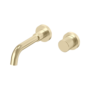 NEW 304 Stainless Steel Brushed Gold Wall Mount Bathroom Basin Faucets