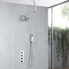 Modern Chrome Bathroom 3-function Concealed Thermostatic Shower Mixer Set