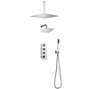 Modern Chrome Bathroom 3-function Concealed Thermostatic Shower Mixer Set