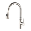 304 Stainless Steel chrome Touch Sensor Pull Out Kitchen Sink Faucet