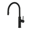 304 Stainless Steel Matte Black Ycfaucet Hidden Pull Down Kitchen Sink Faucet