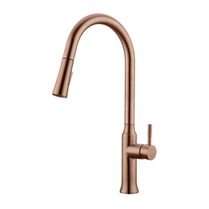 Modern 304 Stainless Steel Rose Gold Pull Out Kitchen Mixer Faucet