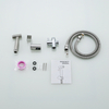 Free press Portable jet fresh water shower holder set 304 stainless steel hand held toilet bidet spray gun