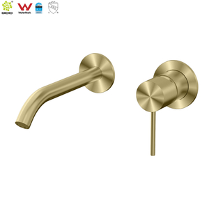 YC-316IS004 wall mount faucet 316L Stainless Steel Wall mounted Bathroom faucet Concealed Basin Mixer Wall Basin Mixer Set