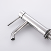 CUPC Certified High Quality 304 Stainless Steel Chrome Bathroom Single Handle Basin Faucet