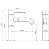 CUPC Certified High Quality 304 Stainless Steel Rose Gold Bathroom Single Handle Basin Faucet