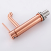 CUPC Certified High Quality 304 Stainless Steel Copper Rose Gold Bathroom Single Handle Basin Faucet