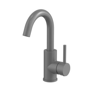 304 Stainless Steel Gun Black Bathroom Small Three-way Basin Faucet