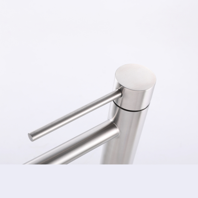 CUPC Certified High Quality 304 Stainless Steel Gun Black Bathroom Basin Tall Waist Faucets