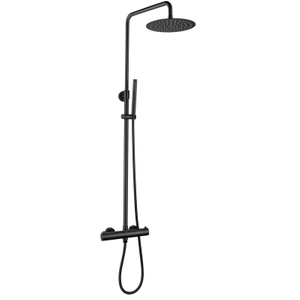 Modern 304 Stainless Steel Black Bathroom Thermostatic Shower Mixer Set