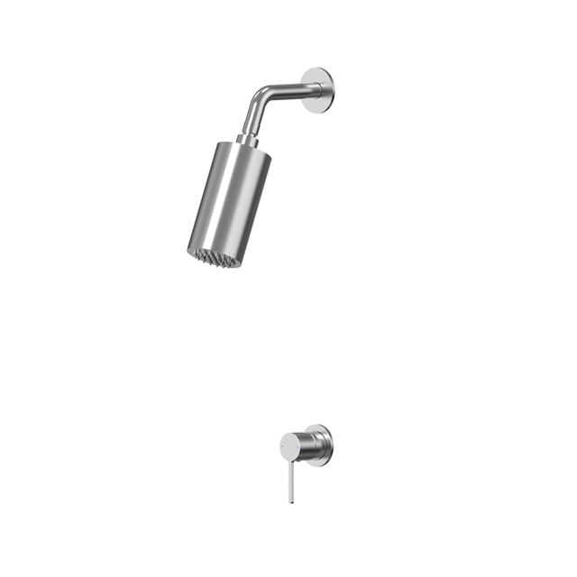 modern 304 Stainless Steel Brushed Nickel Bathroom Concealed Shower Set 