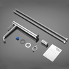 316 Stainless Steel matte black Bathroom Single Hand Basin Faucet