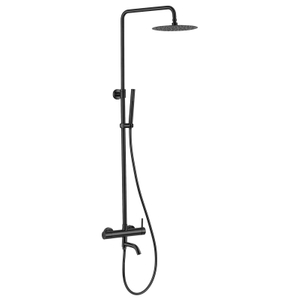 304 Stainless Steel Gun Black Bathroom 3-function Shower Mixer Set