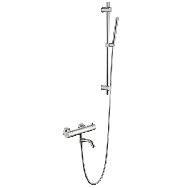 304 Stainless Steel brushed nickel Bathroom 2-function Thermostatic Hand Held Shower Set
