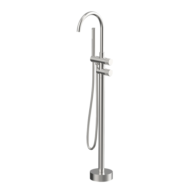 NEW 304 Stainless Steel Hot And Cold Mixed Multi-functional Bathroom Floor Shower Free Standing Bathtub Faucet