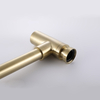 Brushed Gold Wall Hidden Waste Pipe Drain Bathroom Decorative Basin Sink Stainless Steel Bottle Trap Siphon 
