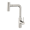 Modern Luxury Brushed Nickel 304 Stainless Steel Pull Out Touch Kitchen Sink Faucet