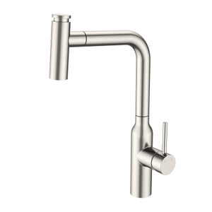 Modern Luxury Brushed Nickel 304 Stainless Steel Pull Out Touch Kitchen Sink Faucet