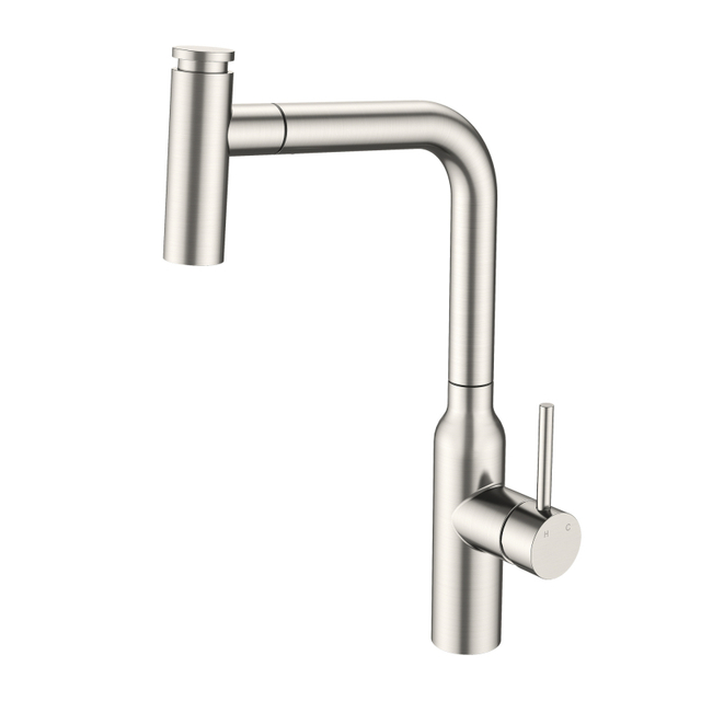 Modern Luxury Brushed Nickel 304 Stainless Steel Pull Out Touch Kitchen Sink Faucet