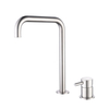 304 Stainless Steel Chrome Separate Handle Bathroom Sink Faucets