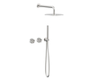 In-Wall Concealed Shower System | Dual Function Rainfall Shower Head & Handheld Spray Bath Faucet