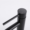 CUPC Certified High Quality 304 Stainless Steel Matte Black Bathroom Single Handle Basin Faucet