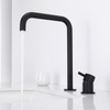 304 Stainless Steel Matte Black Separate Handle Bathroom Sink Faucets