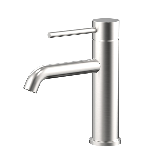 CUPC Certified High Quality 304 Stainless Steel Brushed Nickel Bathroom Single Handle Basin Faucet