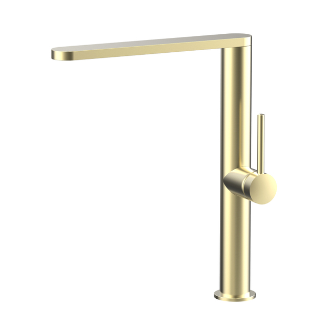 High End 304 Stainless Steel Brushed Gold Ultra-thin Kitchen Sink Faucets