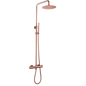 Modern 304 Stainless Steel copper rose gold Bathroom Thermostatic Shower Mixer Set