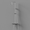 Modern 304 Stainless Steel Bathroom Black Shower Faucet Set