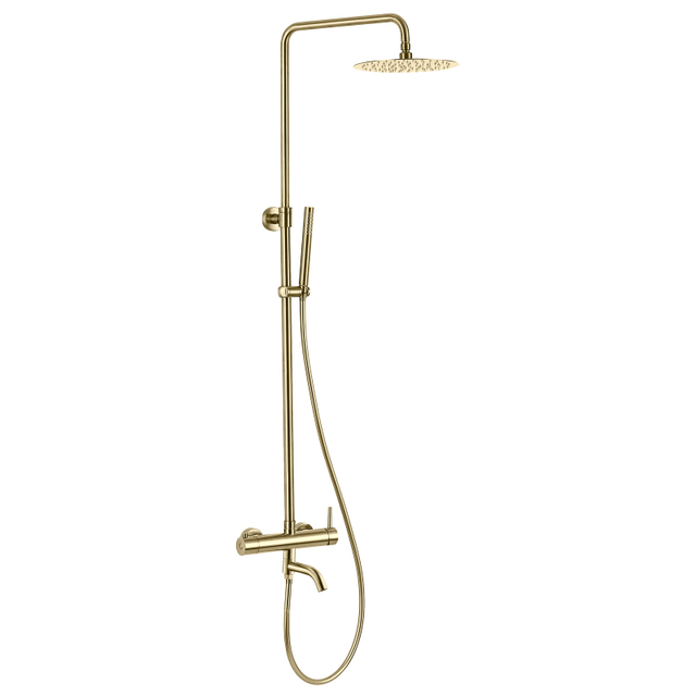 304 Stainless Steel Brushed Gold Bathroom 3-function Shower Mixer Set