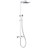 Modern 304 Stainless Steel Square Chrome Bathroom Thermostatic Shower Mixer Set